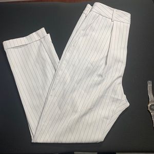 White pin-stripe dress pants